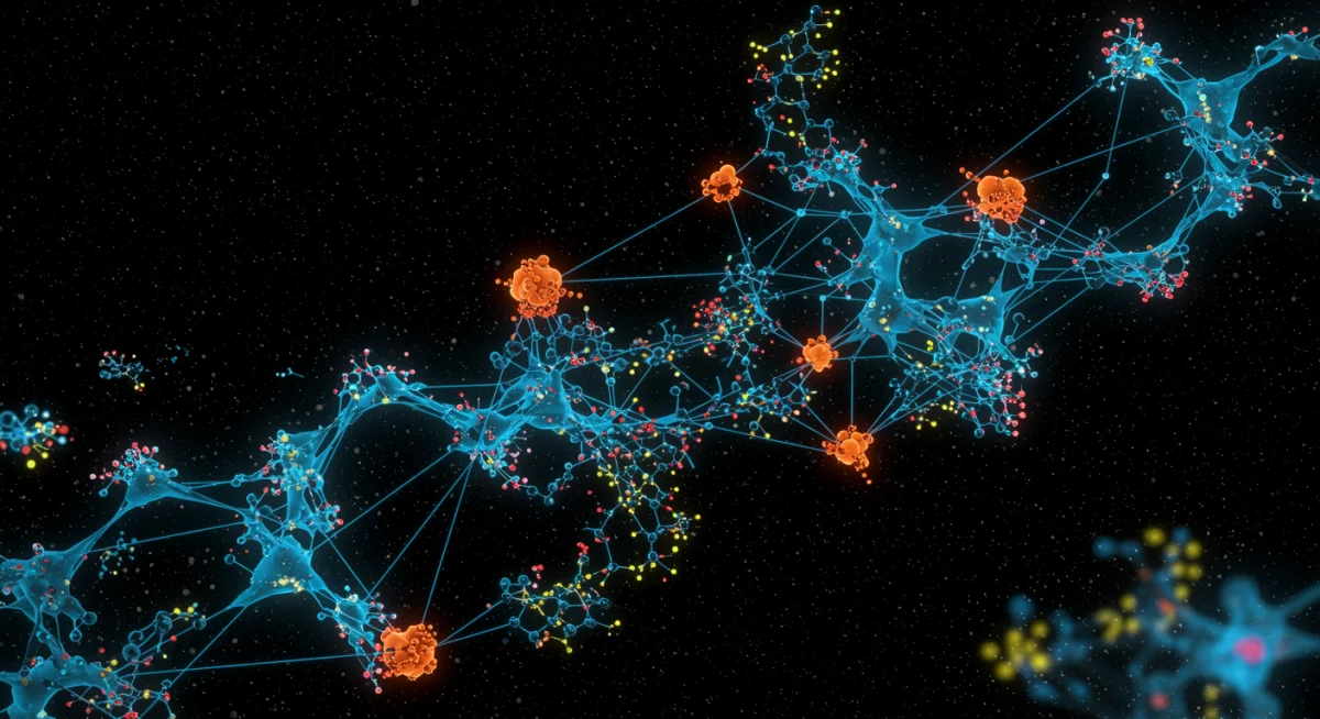 AI neural network analyzing drug compounds for accelerated discovery