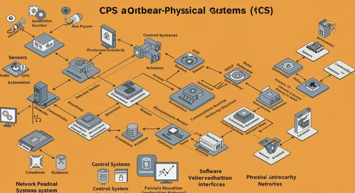 Interconnected components of a Cyber-Physical System with data flow and vulnerabilities