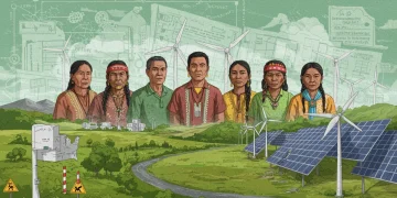 Environmental Justice: 2025 Federal Policies & Vulnerable Communities Diverse U.S. communities advocating for environmental justice amidst clean energy and green infrastructure.