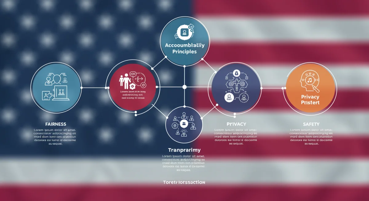 Infographic outlining core principles of ethical AI development