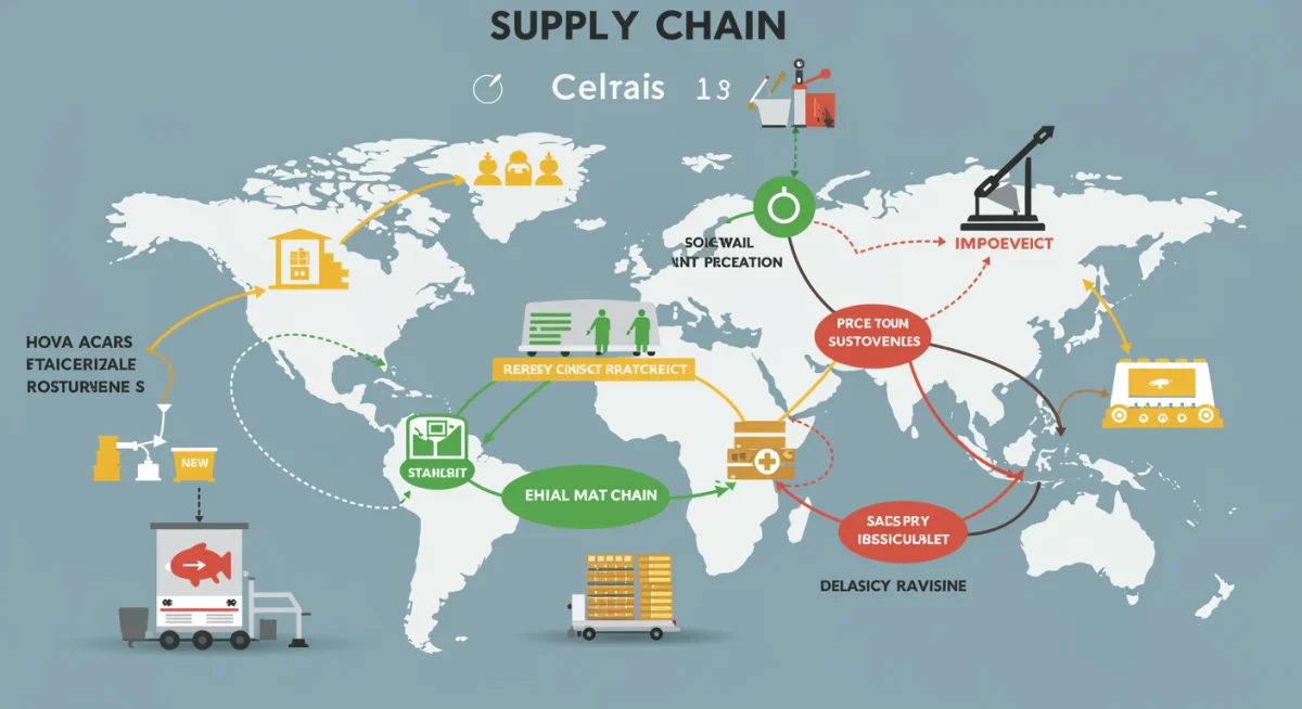 Complex ethical global supply chain visualization