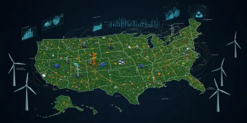 Energy Market Forecast 2025: Oil, Renewables & US Policy Illustration of 2025 US energy market, showing oil, renewables, and policy impacts