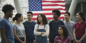 American Patriotism: Redefining National Identity in 2025 Young diverse Americans redefining patriotism in 2025