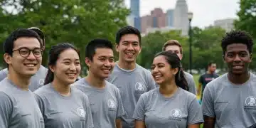 Young Americans engaged in community service, boosting civic participation