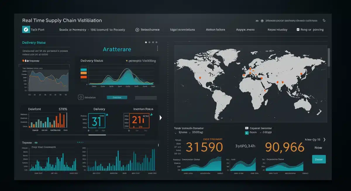 Real-time supply chain visibility dashboard powered by blockchain